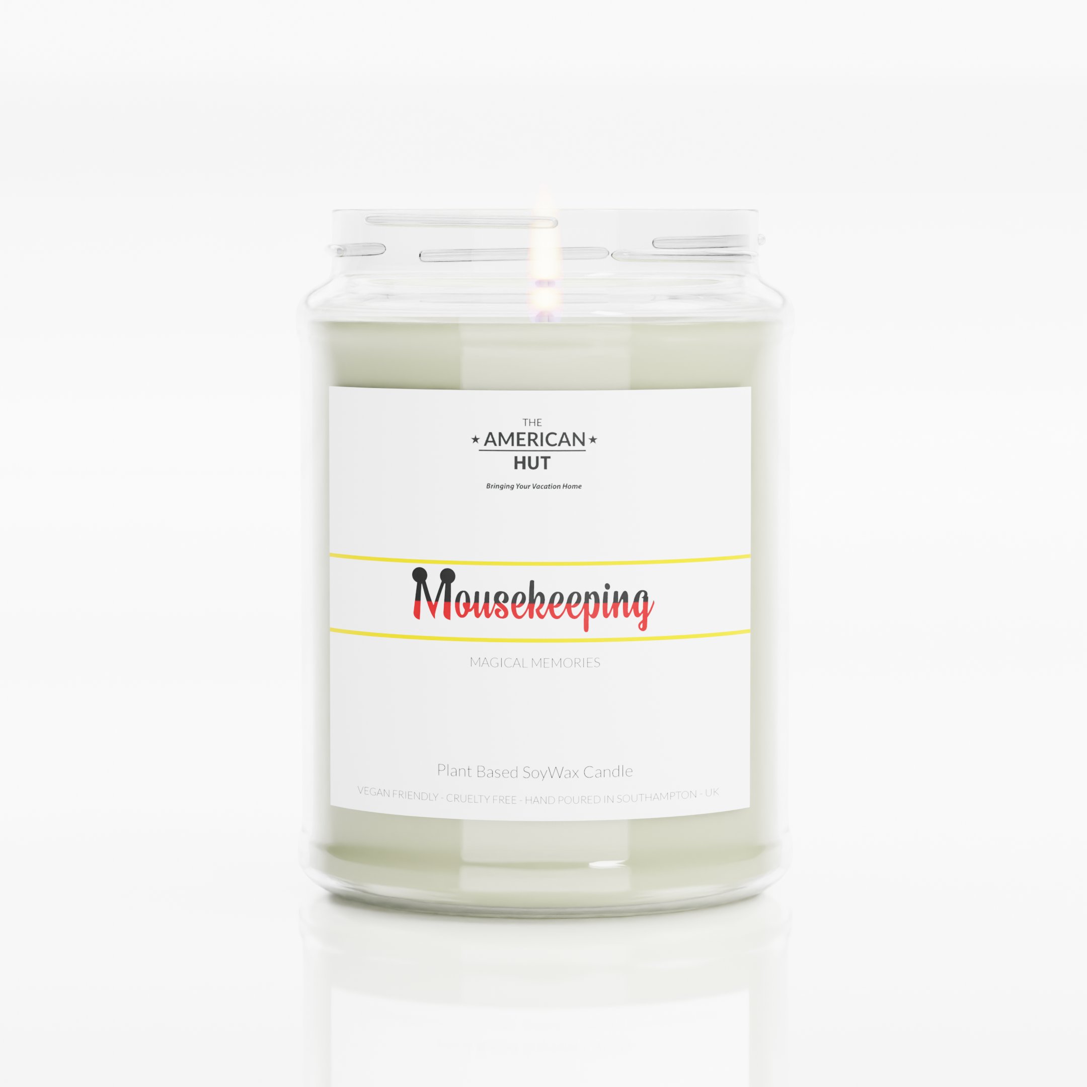 Mousekeeping Fresh Linen -Jam Jar Candle