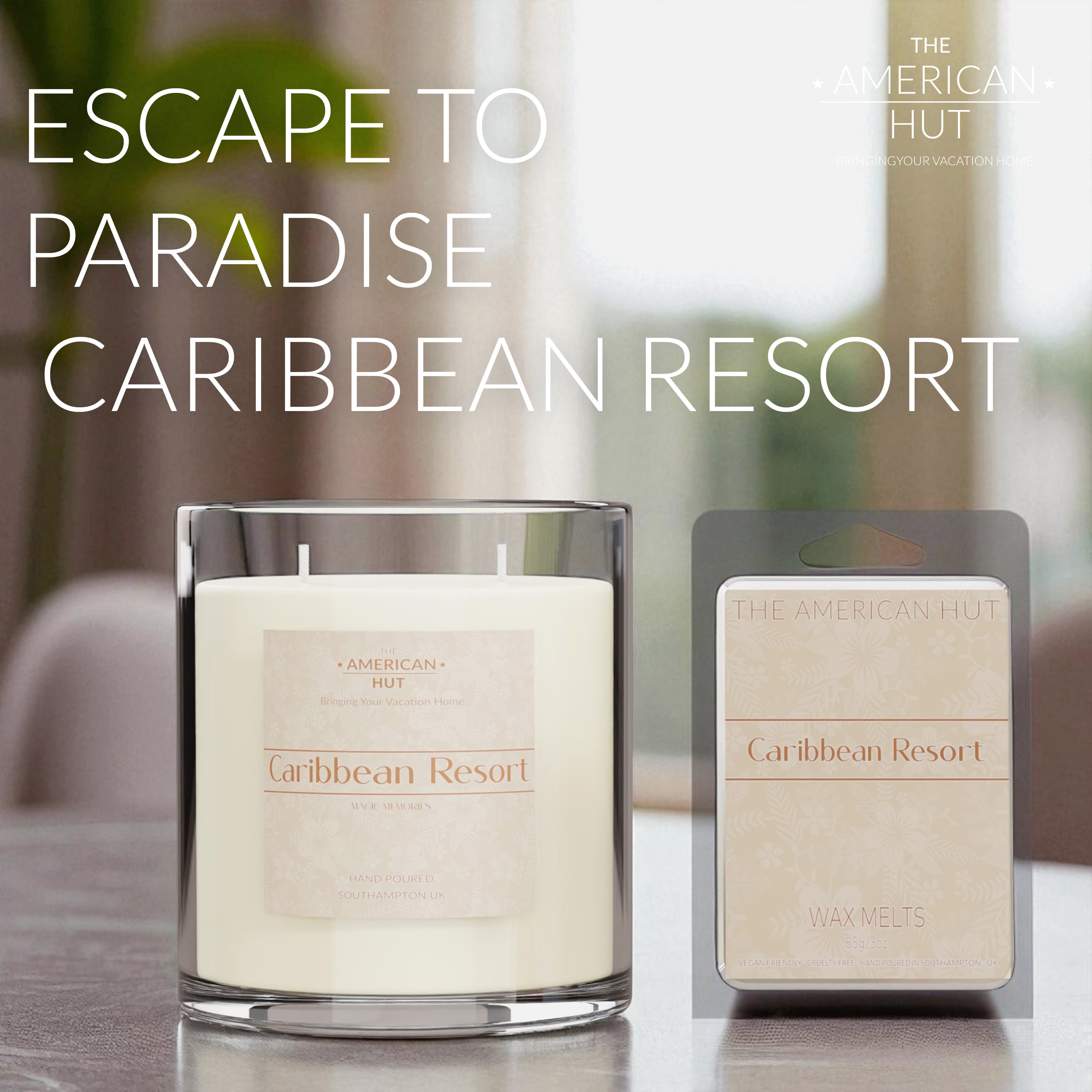 Caribbean Resort - Luxury Double Wick Candle