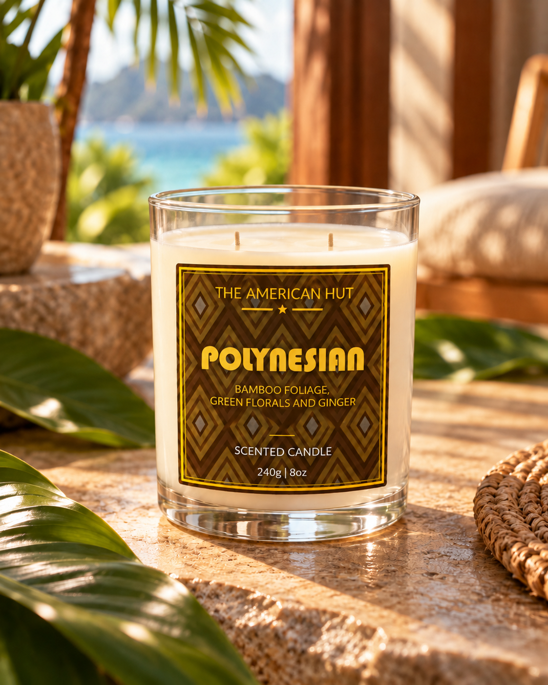 Polynesian Resort - Luxury Two Wick Candle