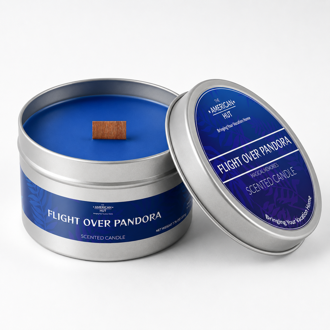 Flight Over Pandora - Tin Candle with crackling wooden wick