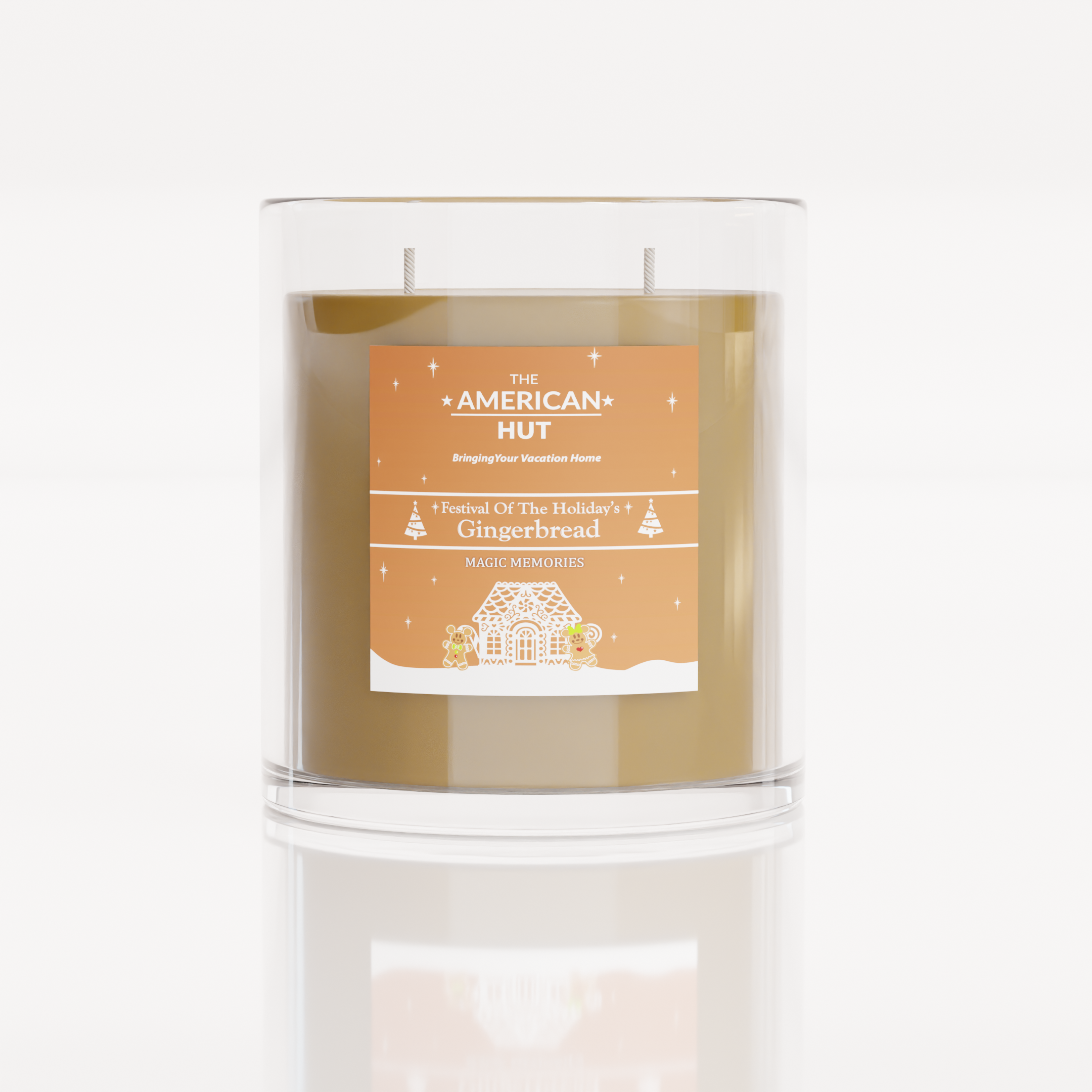 Gingerbread Holiday - Luxury Two Wick Candle