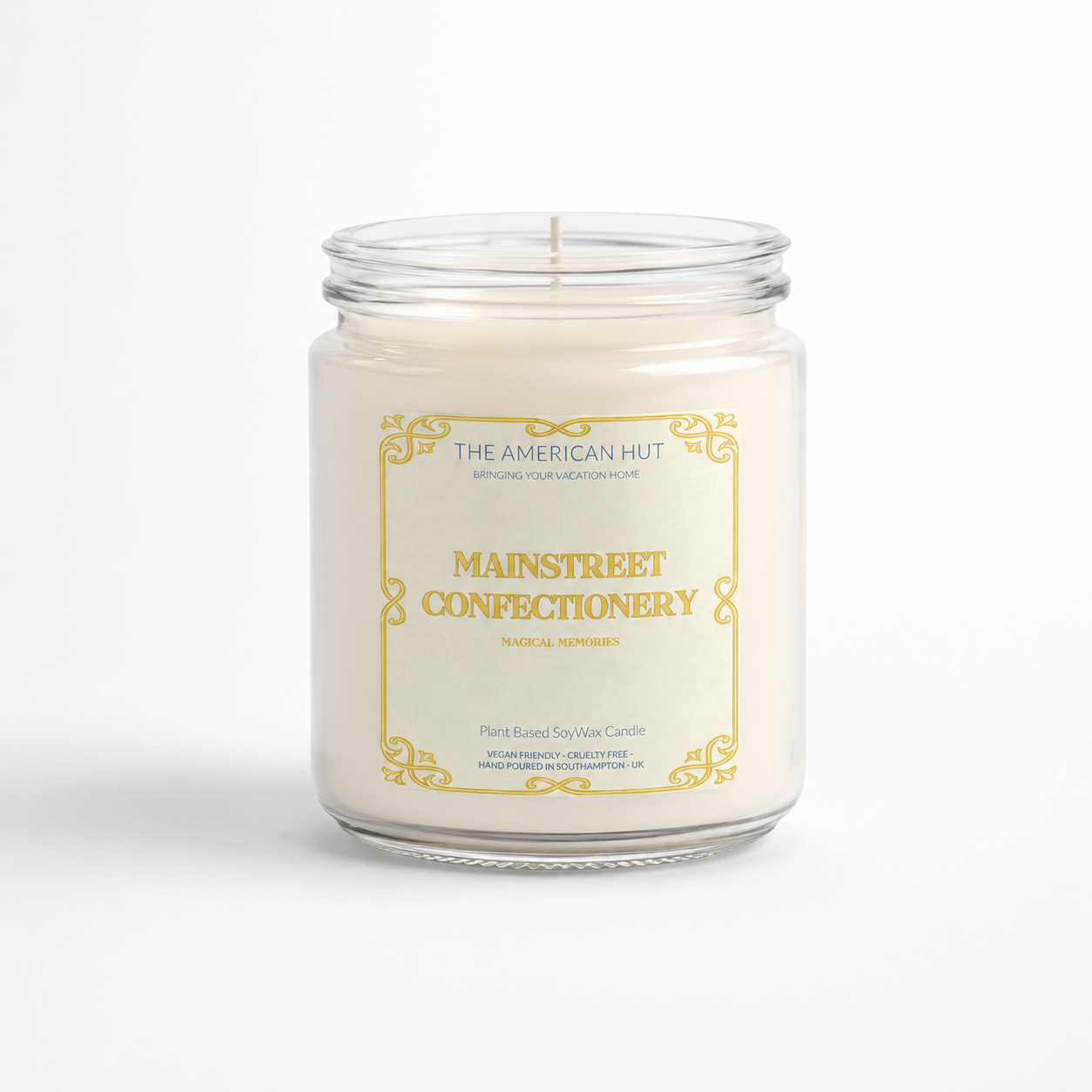 Mainstreet Confectionary 180g jam jar candle by The American Hut