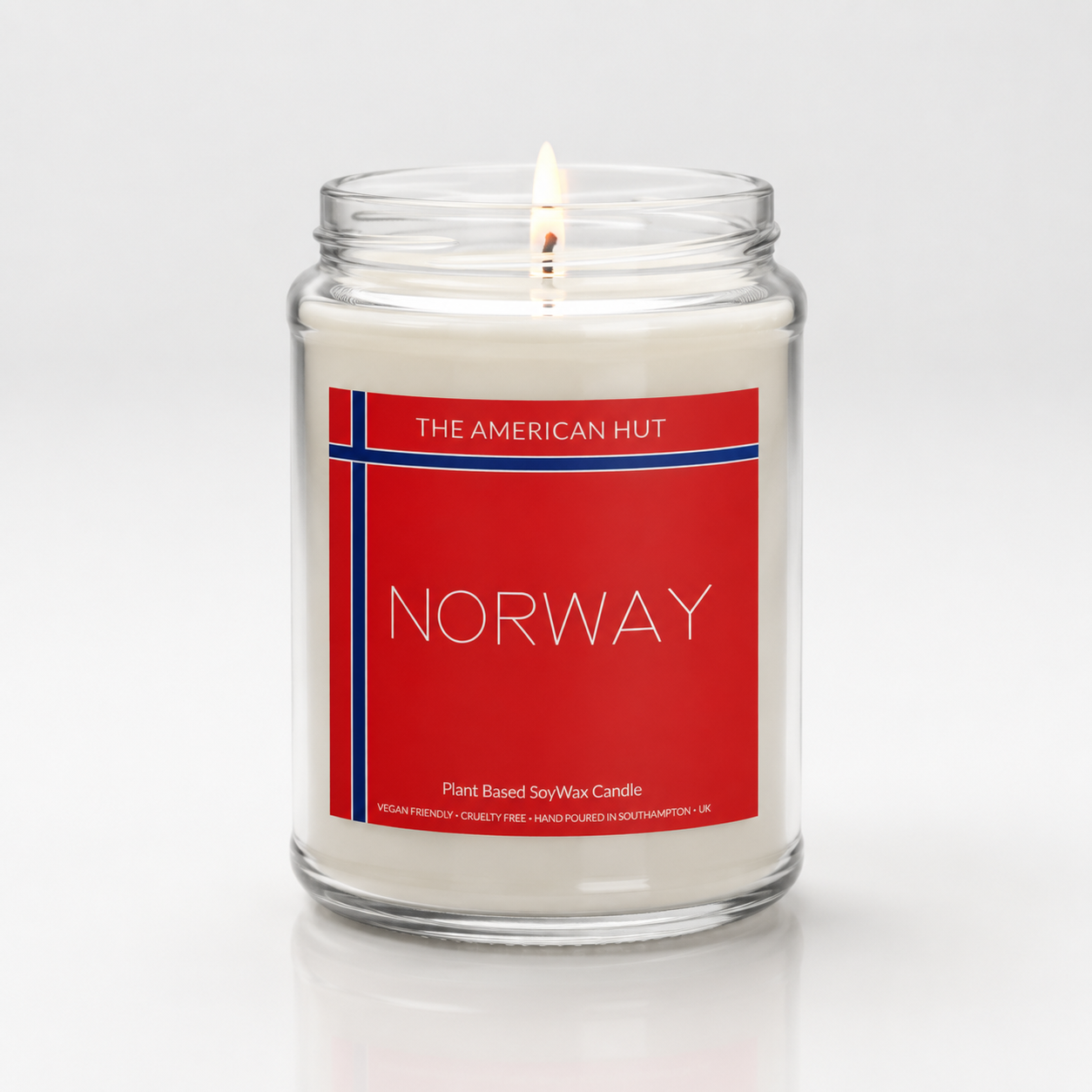 Norway Pavilion 240g floral jam jar candle by The American Hut