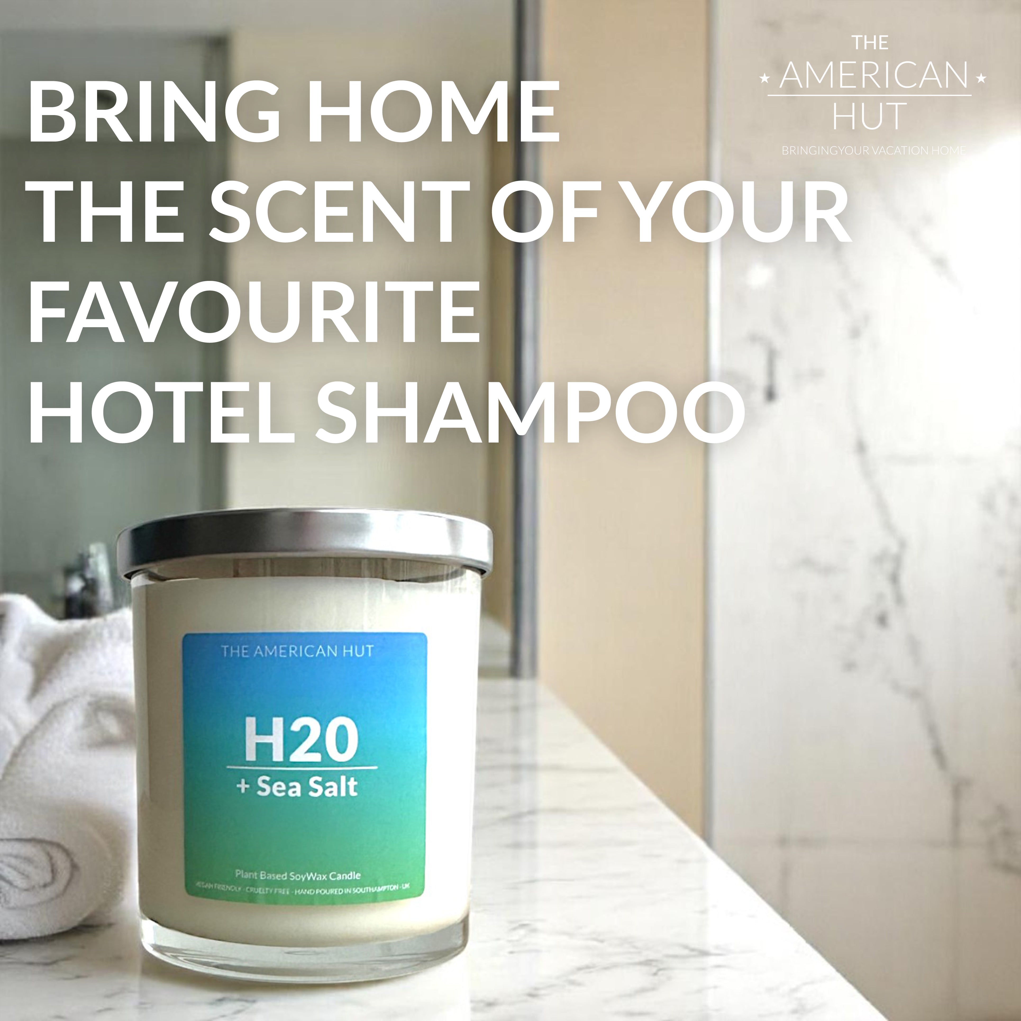H20 + Sea Salt - Luxury Two Wick Candle