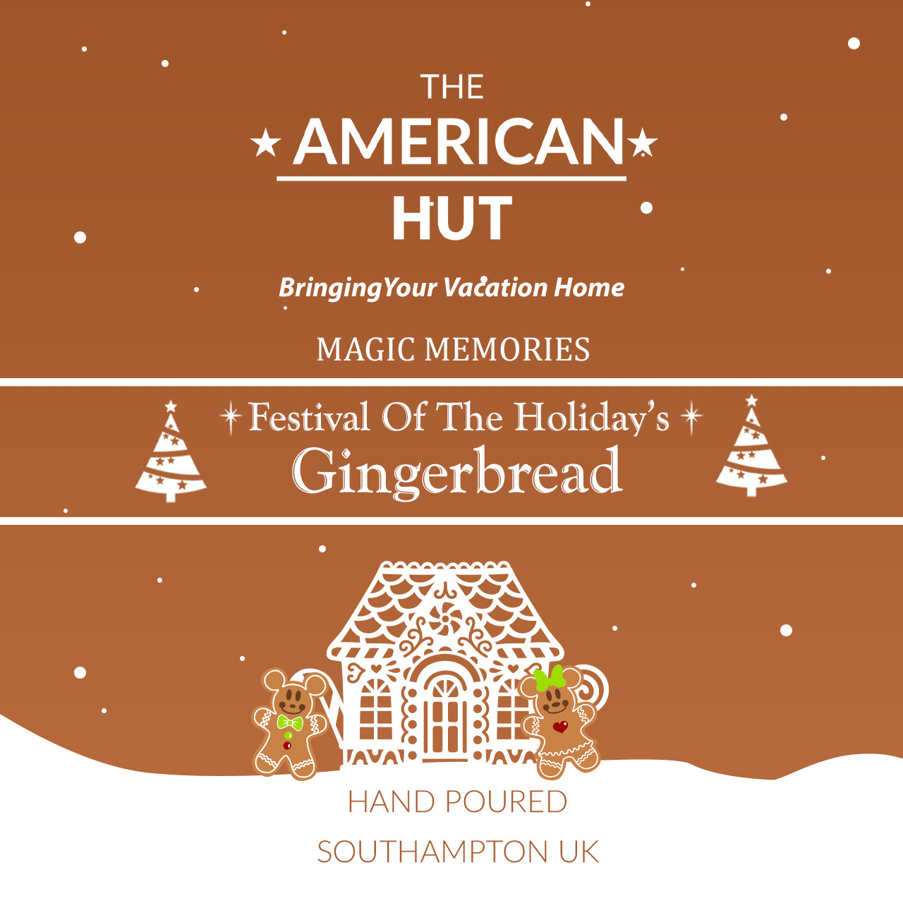 Gingerbread Holiday Scented Candles Diffusers & Wax Melts