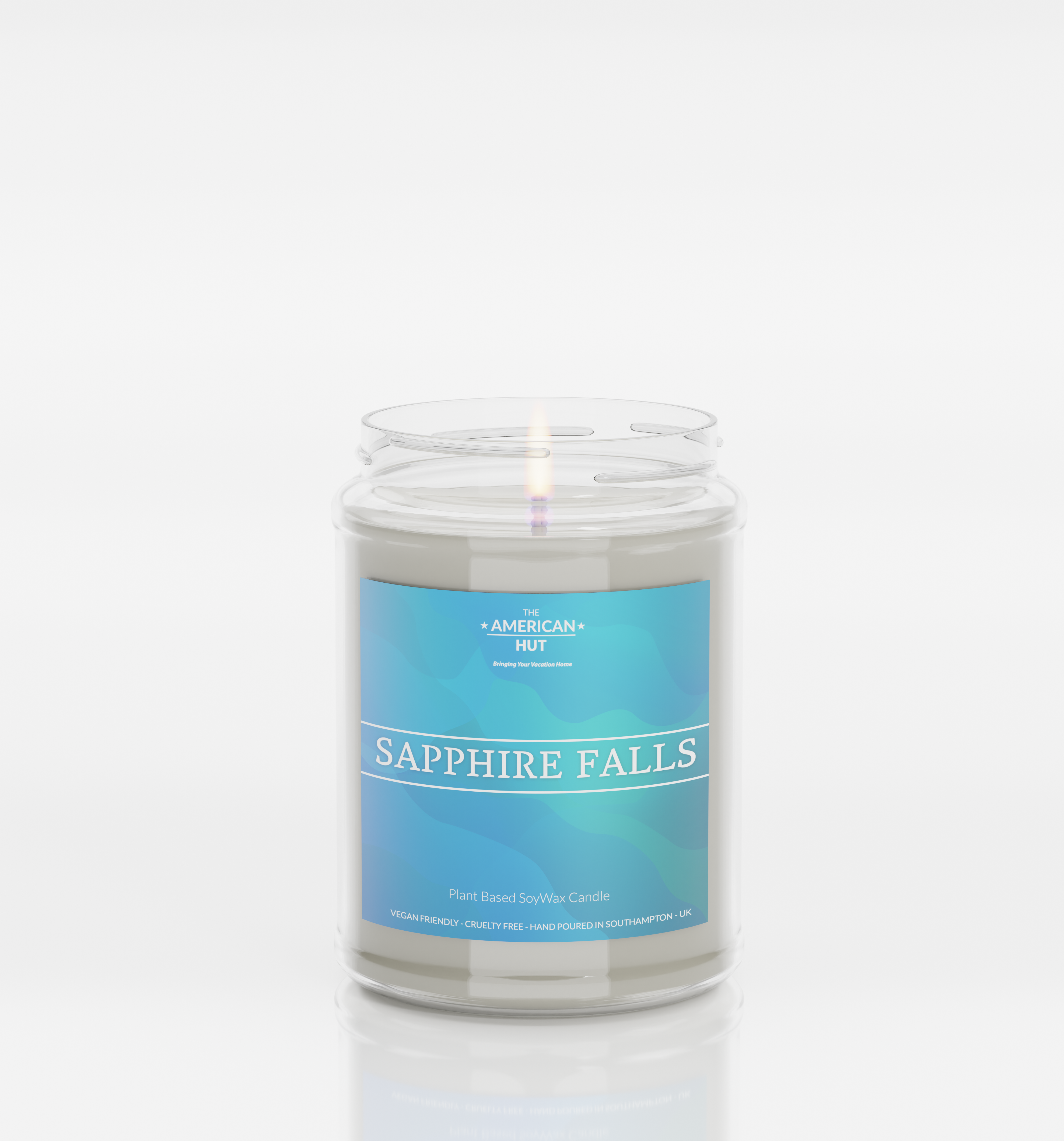 Sapphire Falls - Jam Jar Glass Candle