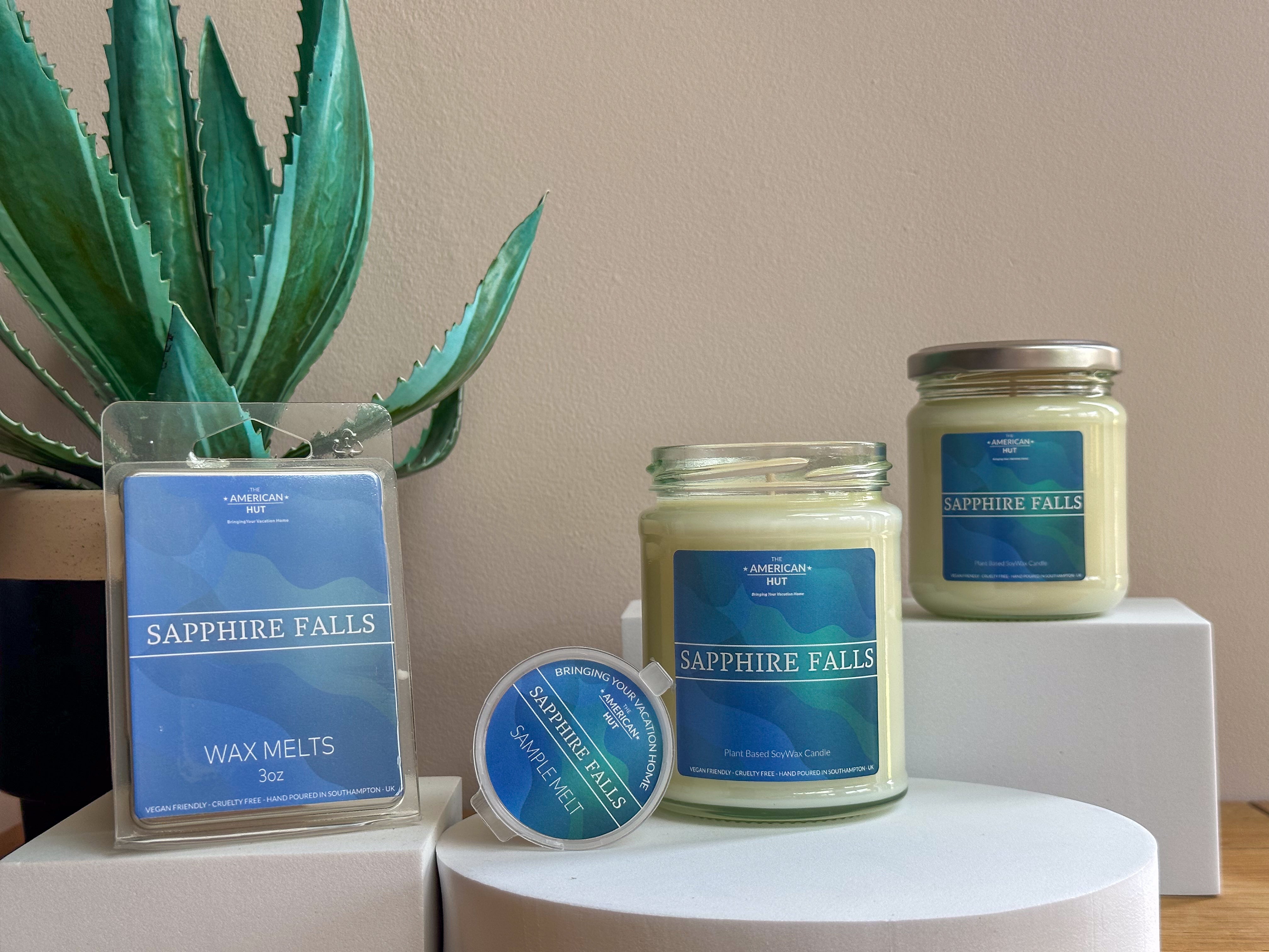 Sapphire Falls - Jam Jar Glass Candle