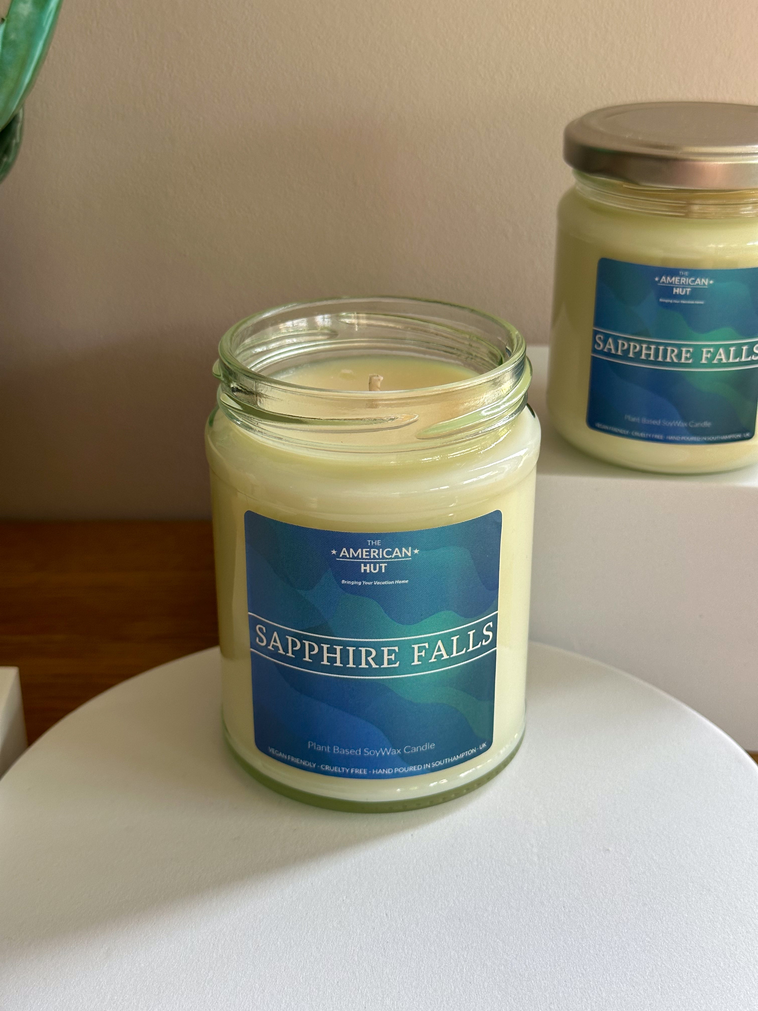 Sapphire Falls - Jam Jar Glass Candle