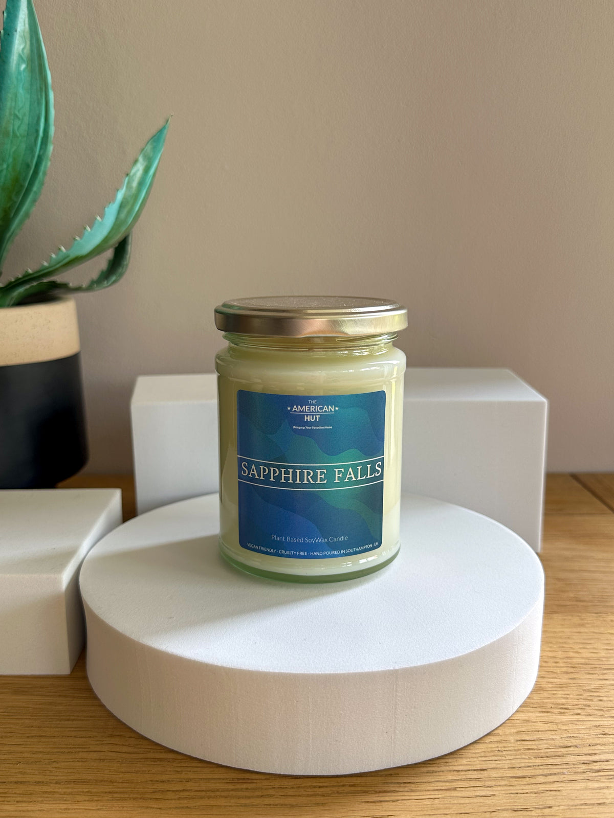 Sapphire Falls - Jam Jar Glass Candle