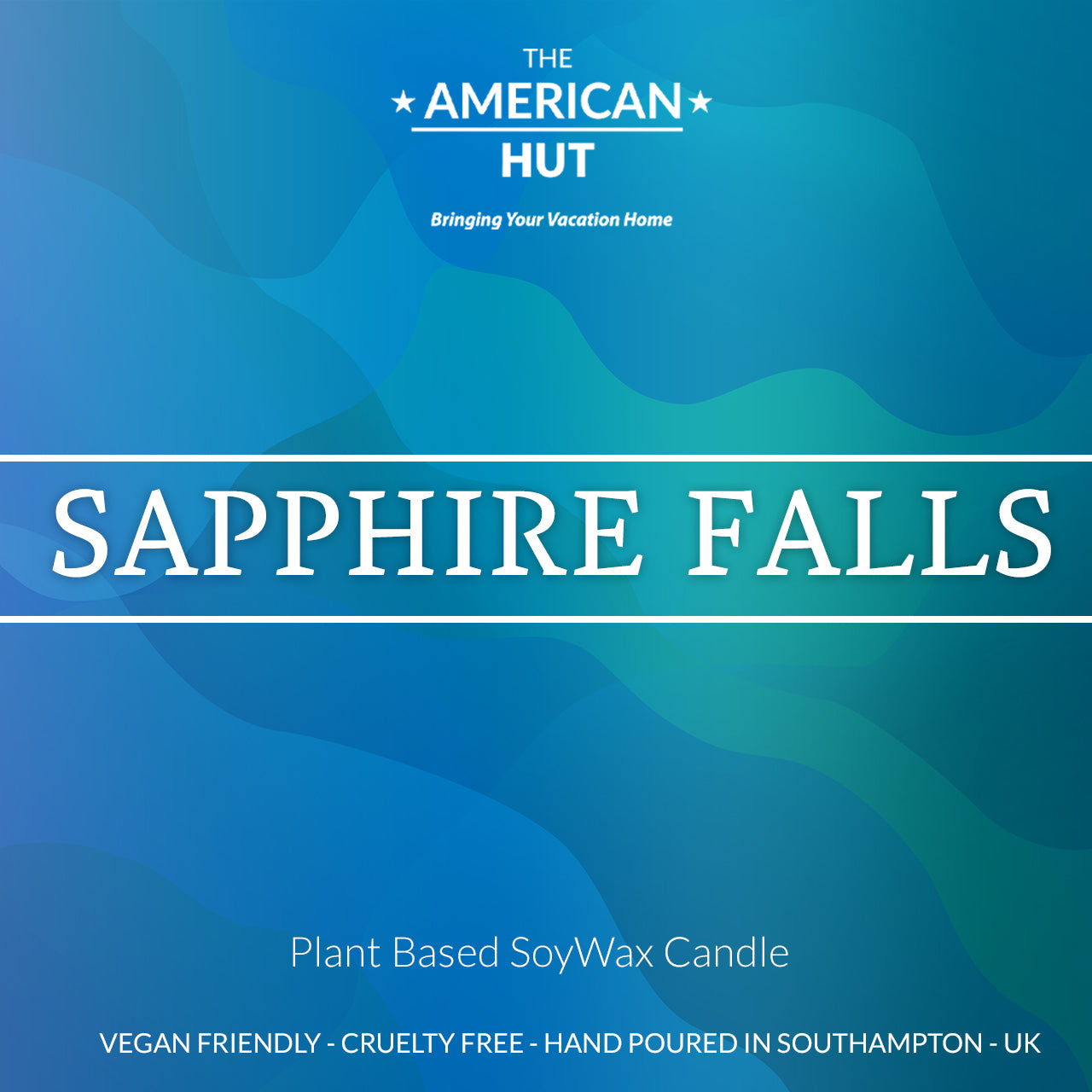 Sapphire Falls - Jam Jar Glass Candle