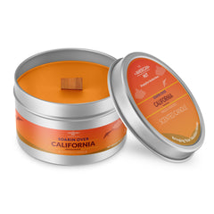 Soarin Over California - Tin Candle with crackling wooden wick