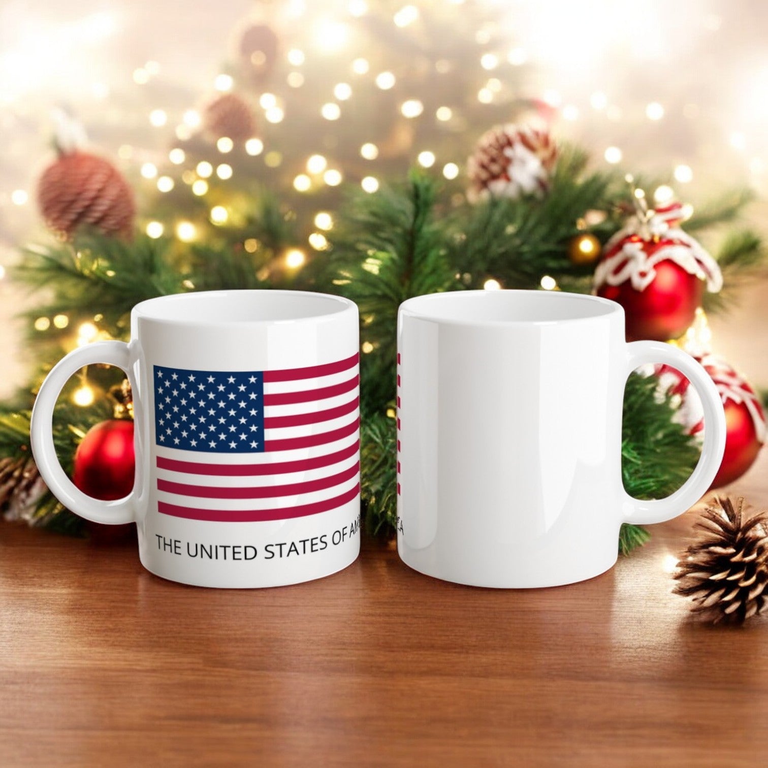 USA Flag Ceramic Mug